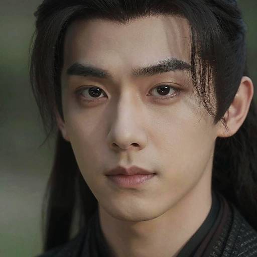 Photorealistic Close-Up Portrait of Asian Man