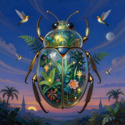 Art Deco Floating Botanical Conservatory