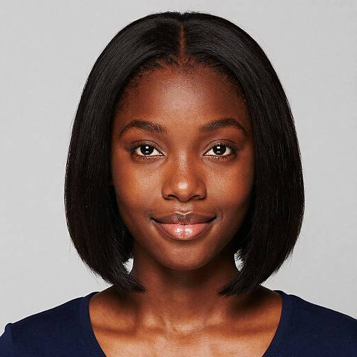 Elegant Portrait of Young Black Woman