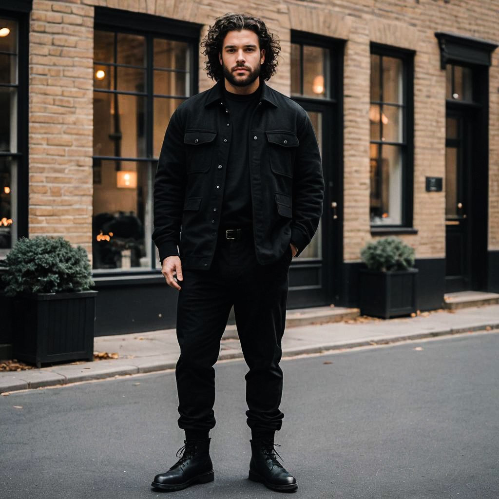 Timeless Classic Black Outfit for Men