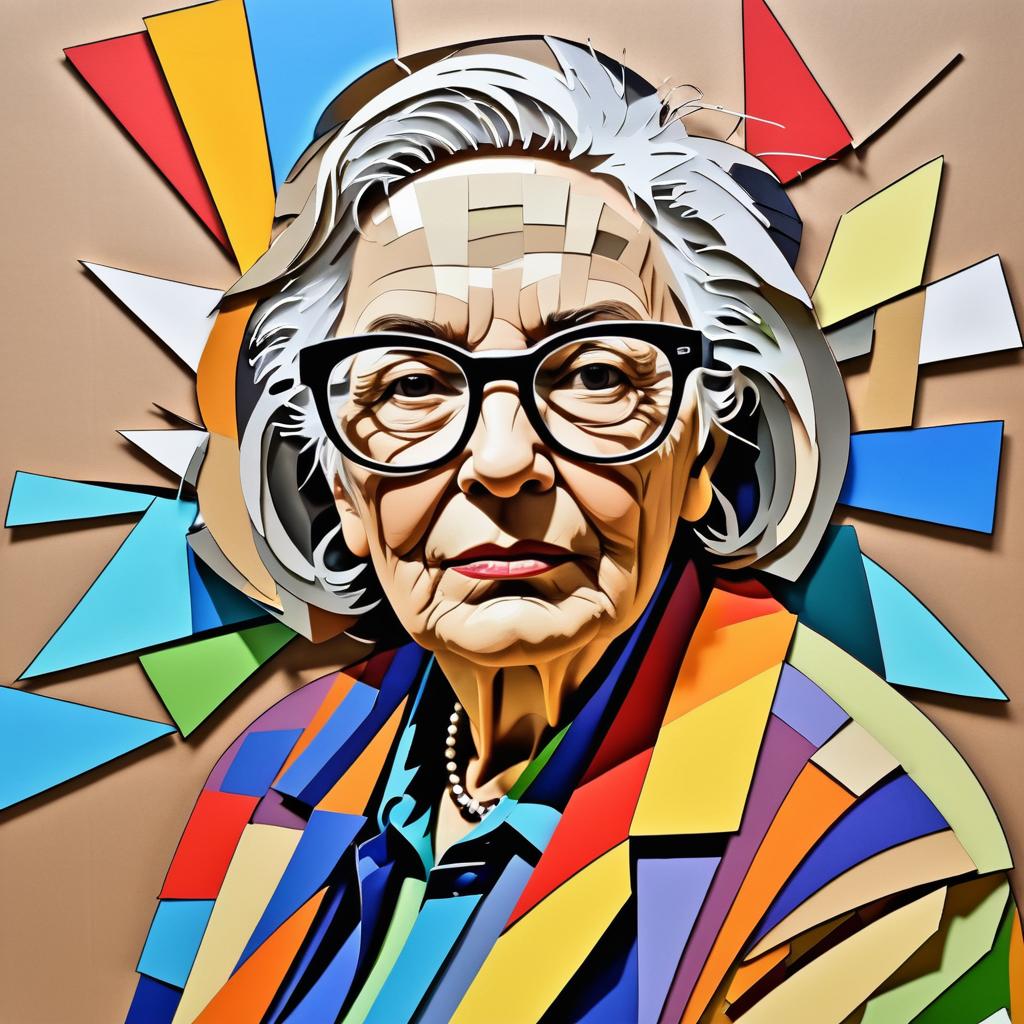 Abstract Portrait of an Elderly Woman