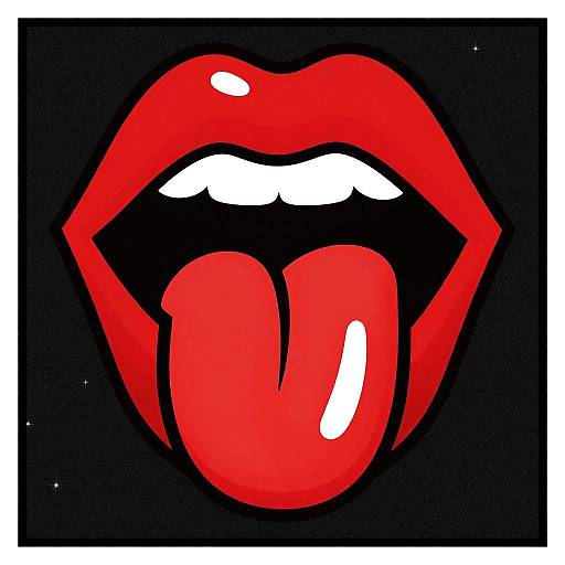 Bold Pop Art Lips Poster