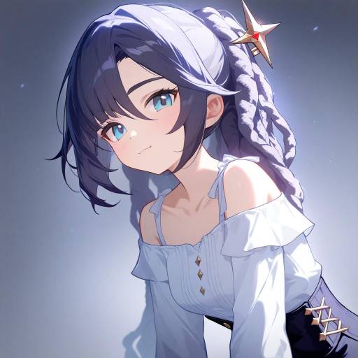 Curious Genshin Impact Girl Portrait
