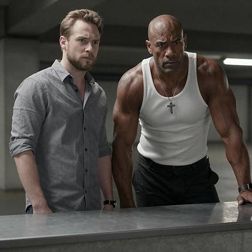 Intense Encounter in Dark Garage