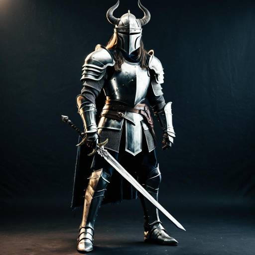 Glowing Armored Knight with Sword
