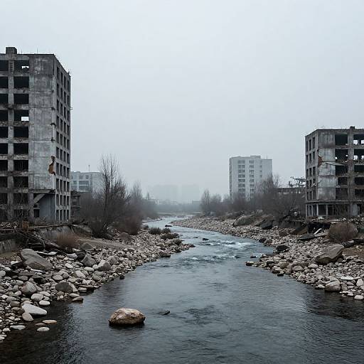 Eerie Abandoned Urban Landscape