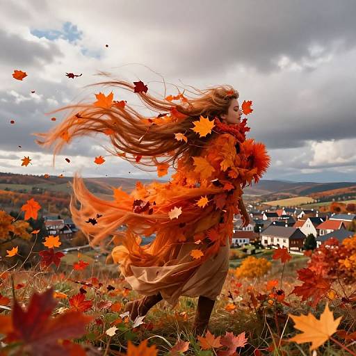Surreal Autumn Winds in Cozy Town