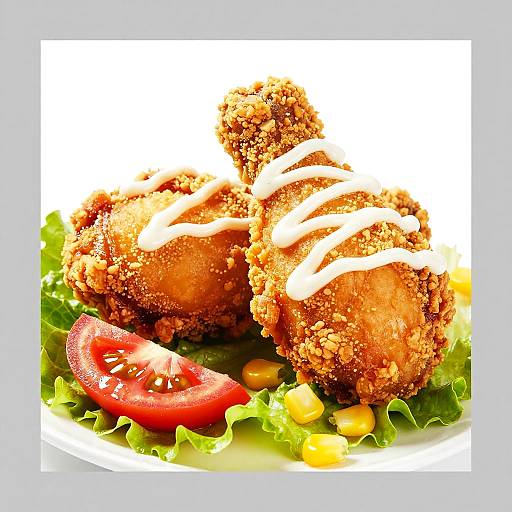 Crispy Fried Chicken with Toppings