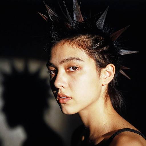 Cinematic Kodachrome Punk Portrait Closeup