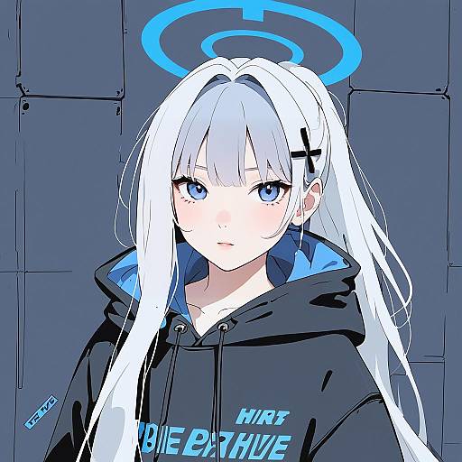 Illustration of Hare (blue archive), blue archive in the style of Tiv