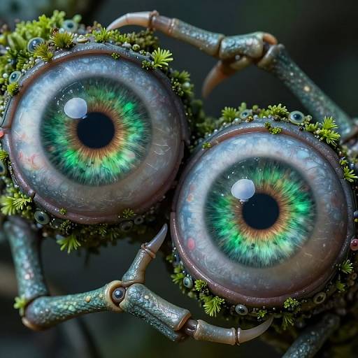 Photorealistic Surreal Eyes Creature