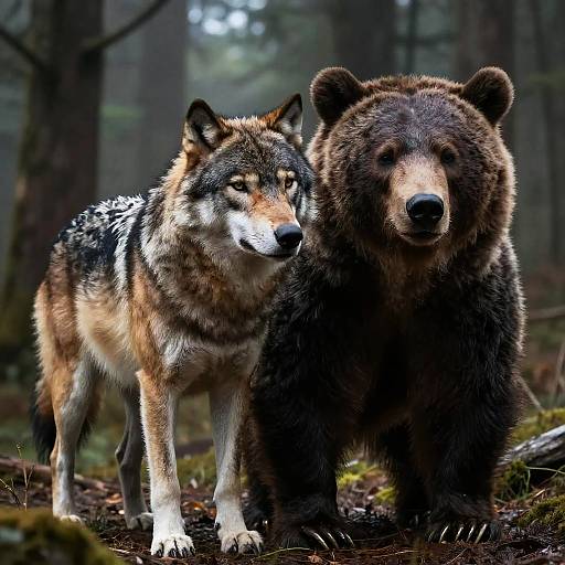 Epic Wolf-Bear Fusion Creature