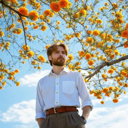 Outdoor Portrait of a Flower Enthusiast