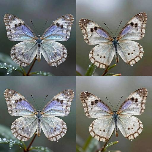 Raindrop Butterfly in Dreamy Light
