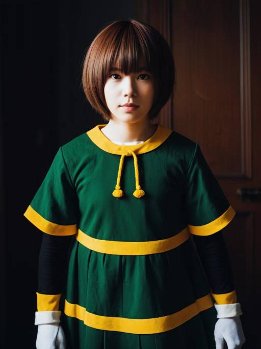 Woman in Chara Cosplay Costume