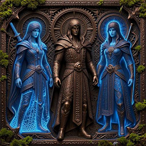 Crocheted Dante Fantasy Portrait