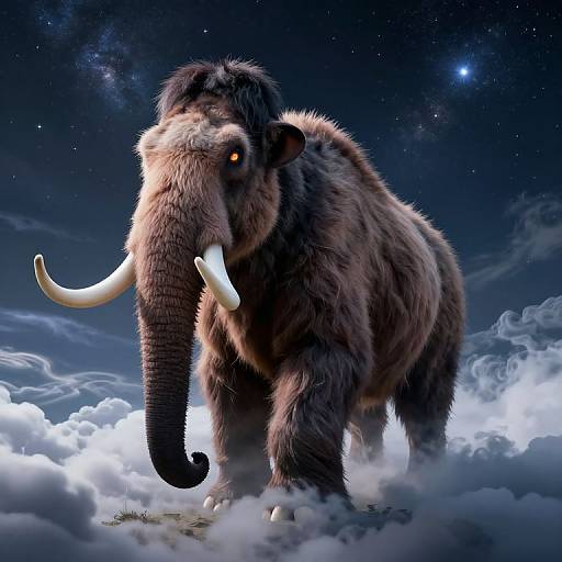 Luminescent Mammoths in Celestial Skies