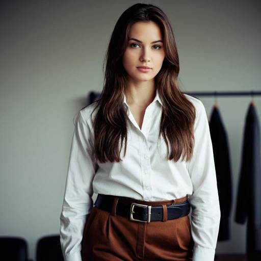 Young Woman in Comfortable Work Attire