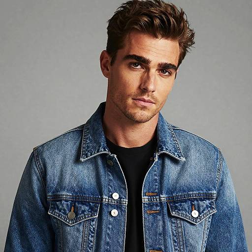 Sølve Sundsbø Style Denim Jacket Portrait