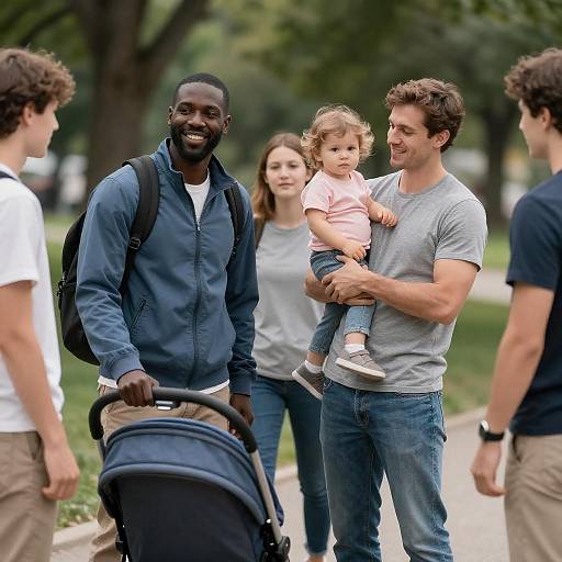 Diverse Group Enjoying a Park Day