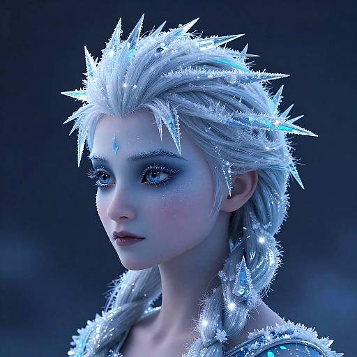 Icicle-Inspired Frozen Haircut