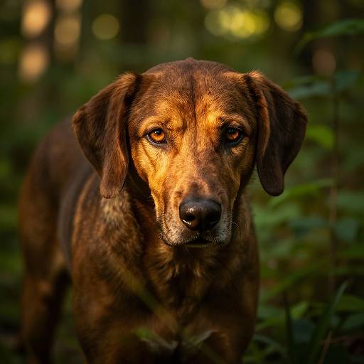 Piercing Hunter Eyes in Forest