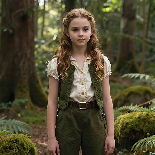 Young Evangeline Lilly in Fantasy Forest