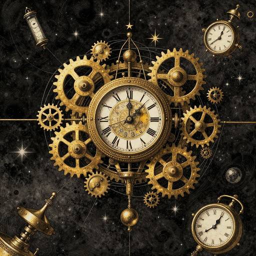 Celestial Clockmaker in Cosmic Workshop