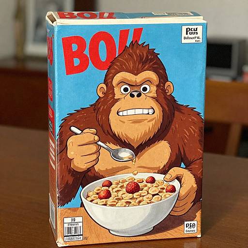 Vintage 50’s Sasquatch Cereal Box