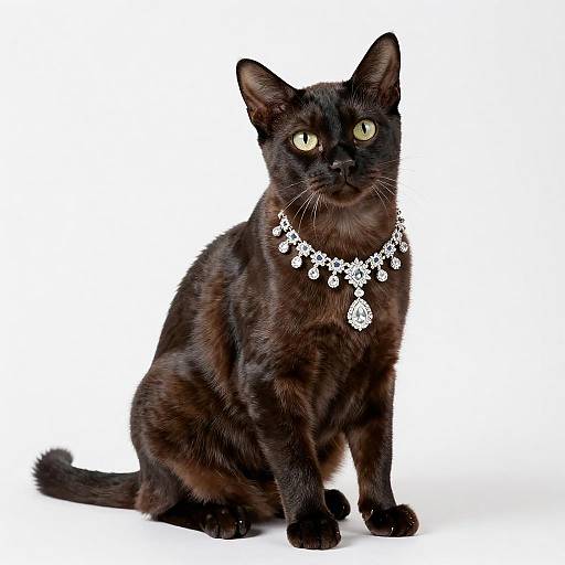 Glamorous Portrait of a Scottish Straight Cat