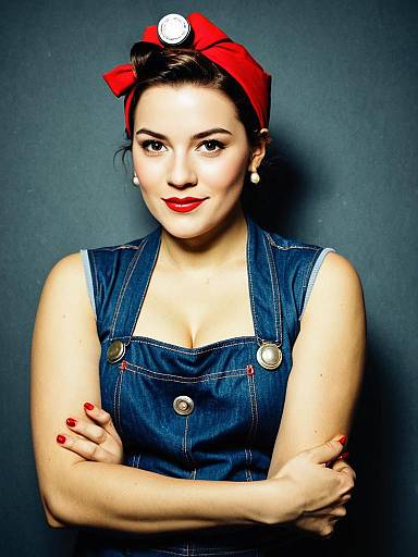 Rosie Riveter Woman Cosplay Portrait