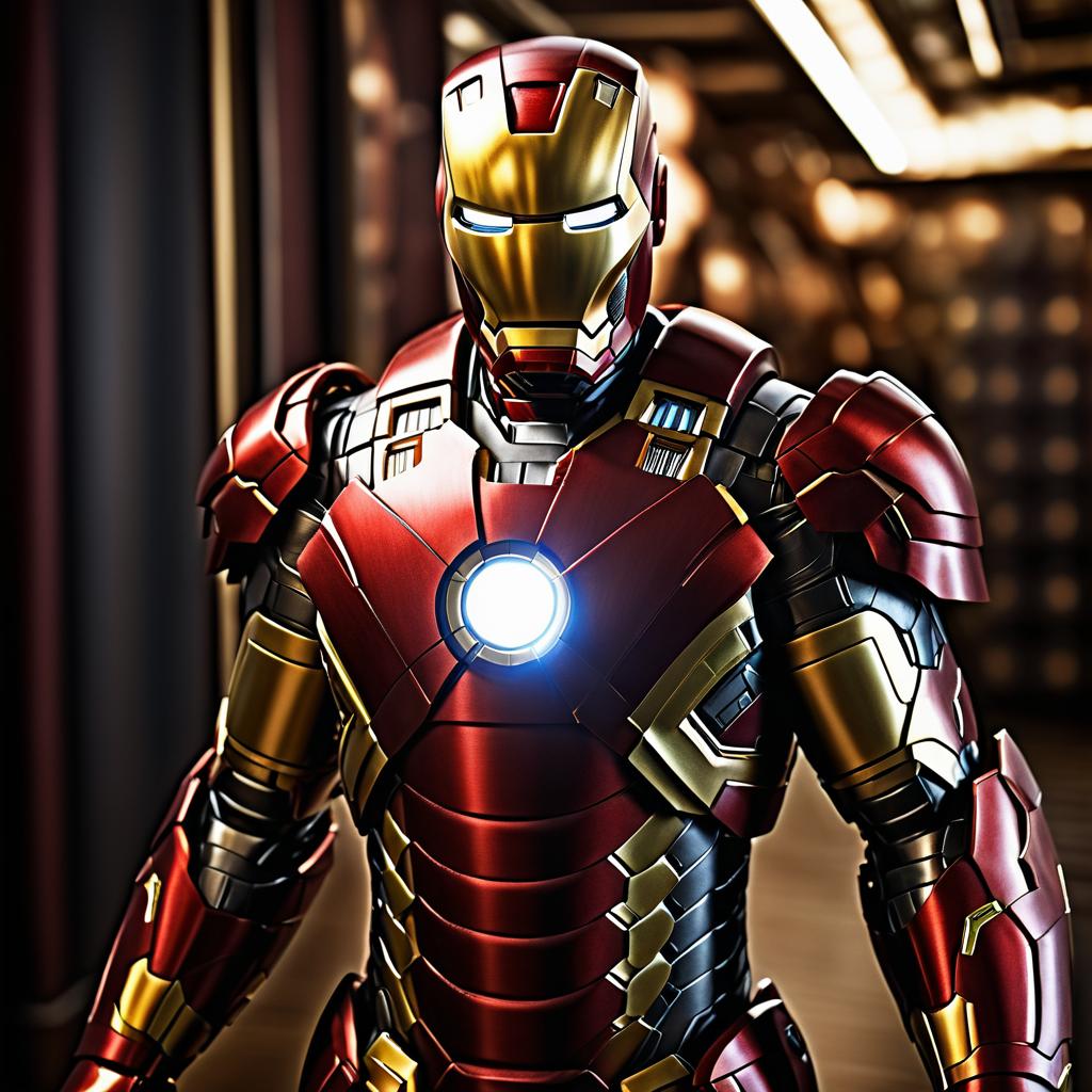 Photorealistic Iron Man in Nikon Capture