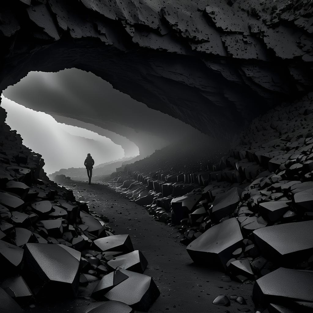 Mysterious Lava Tube at Dusk