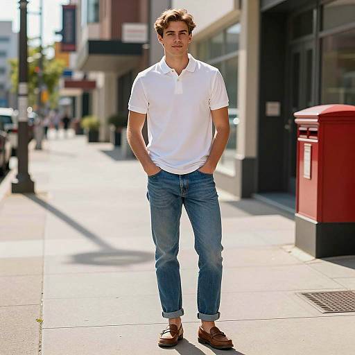 Stylish Young Man in Urban Setting