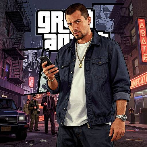 GTA 4 Style Streetwear Digital Art