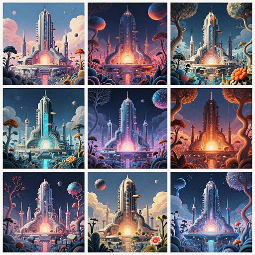 Surreal Futuristic Nature Landscapes