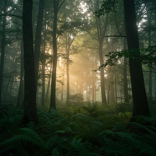 Serene Forest Dawn Color Grading