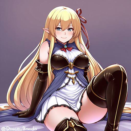 Illustration of Arisa (shadowverse), shadowverse in the style of Disco brando