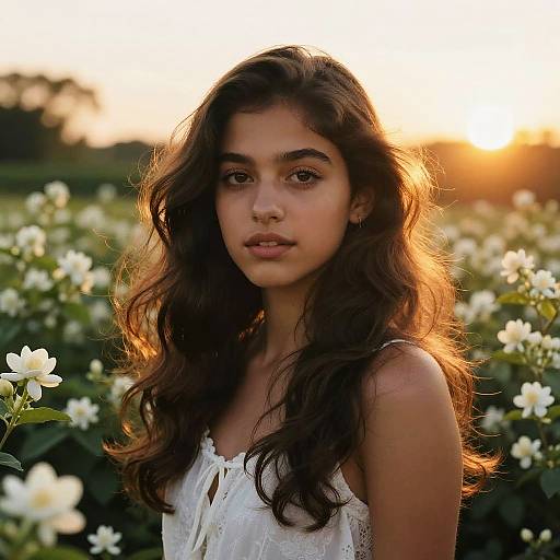 Yesenia in Jasmine Garden Sunset
