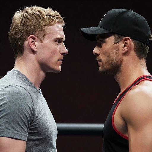 Confrontational Portrait of Two Men