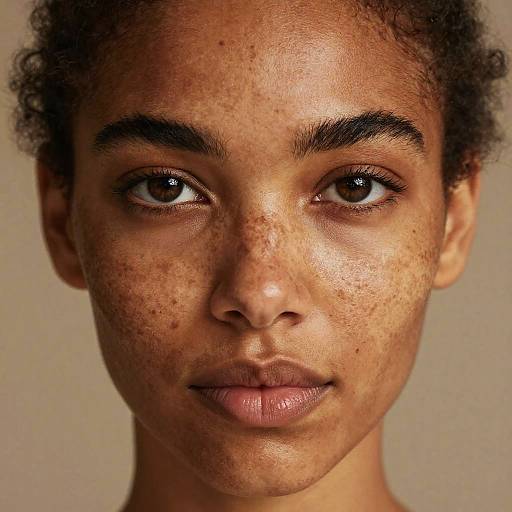 Serene Black Woman Close-Up Portrait