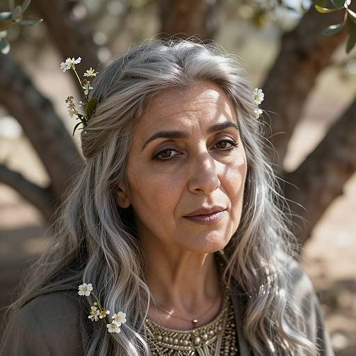 Photorealistic Portrait of Resilient Middle Eastern Woman