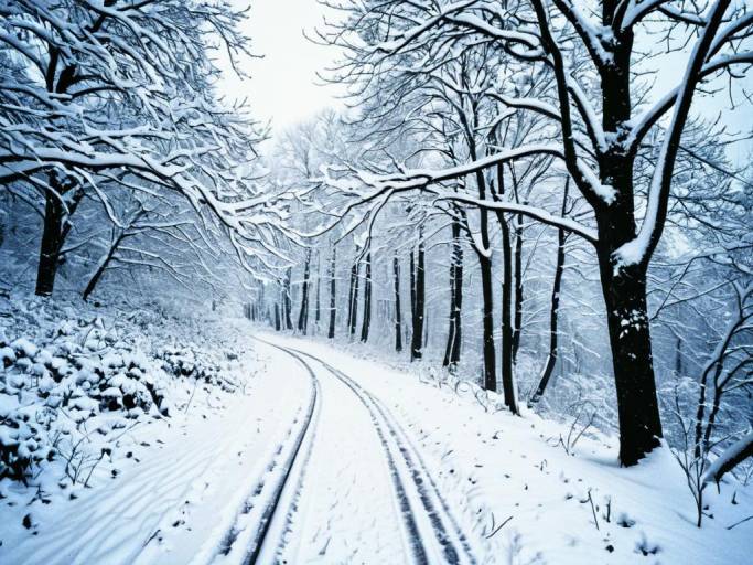 Charming Winter Wonderland Wallpaper Design