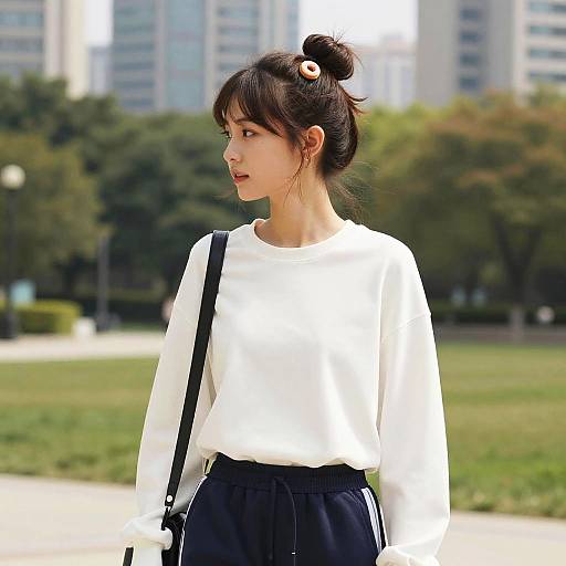 Doughnut Bun Fashion in City Park