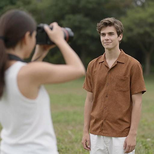 Young Man Portrait Photoshoot in Field
