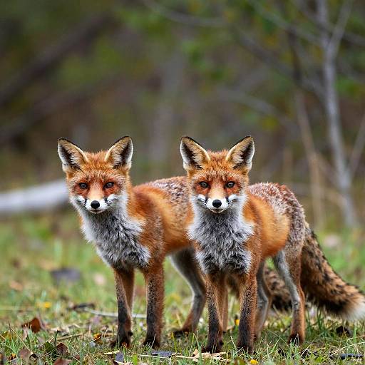 Red Foxes in Temperate Forests