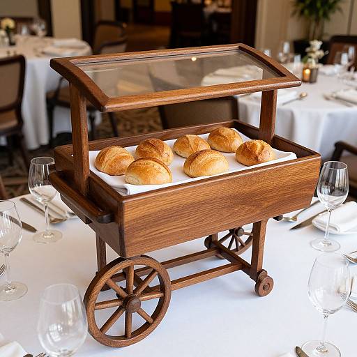 Elegant Bread Service Display