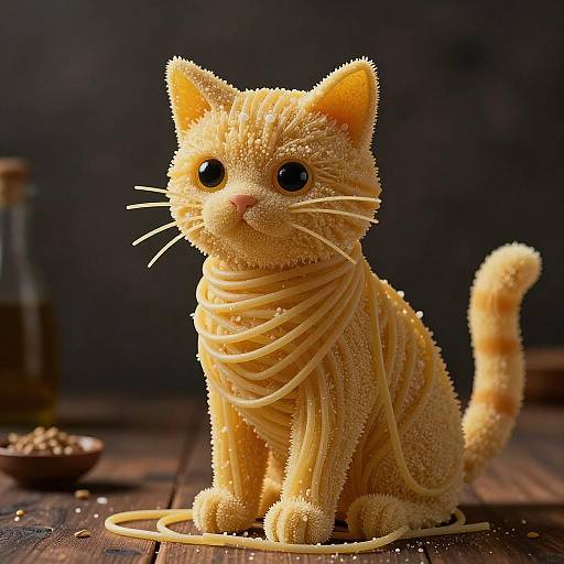 Cinematic Spaghetti Cat Masterpiece