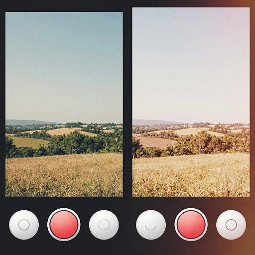Vintage Photo Filter Split Screen