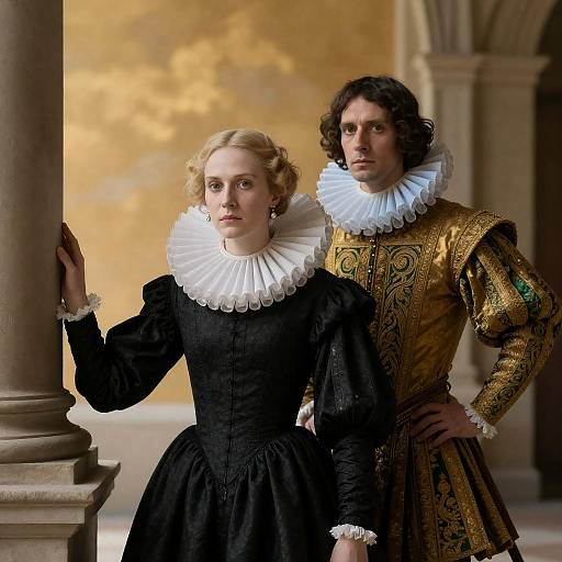 Renaissance Portrait of Man and Woman
